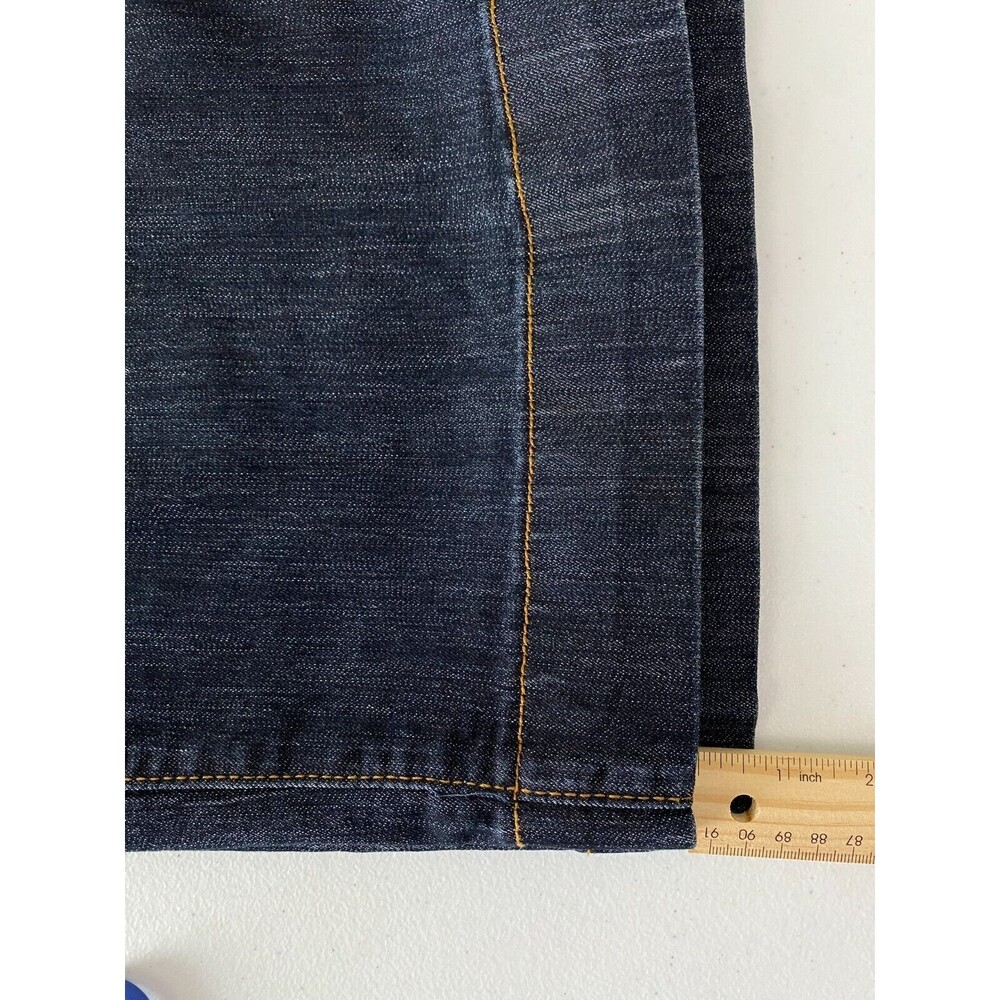Ashley Stuart Wide Leg Jeans Women 16 Blue Excellent High Rise Zip Pockets Denim - Picture 9 of 11